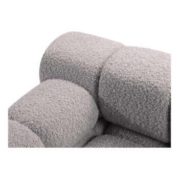 Svetlosivá modulárna pohovka z textílie bouclé 282 cm Bellis – Micadoni Home - Image 5