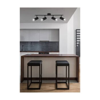 Čierne kovové stropné svietidlo 9x76 cm Colly - Candellux Lighting – Obrázok 2