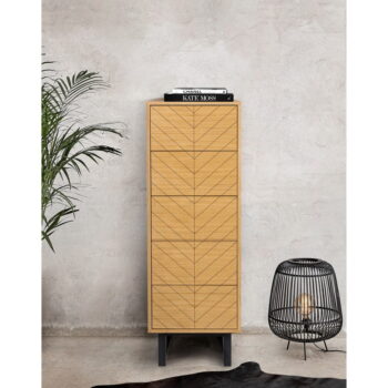 Komoda v dubovom dekore Woodman Camden Herringbone, 40 x 123 cm - Image 8