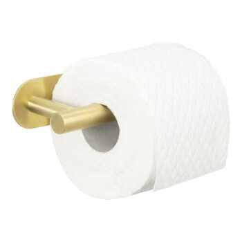 Samodržiaci držiak na toaletný papier z nerezovej ocele Orea Gold – Wenko - Image 2