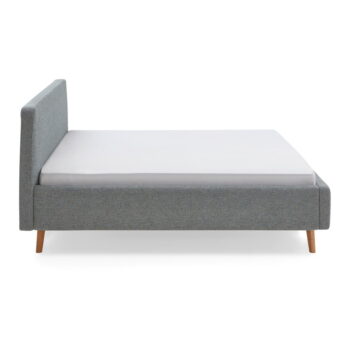 Modro-sivá čalúnená dvojlôžková posteľ s úložným priestorom a roštom 180x200 cm Mattis – Meise Möbel – Obrázok 8