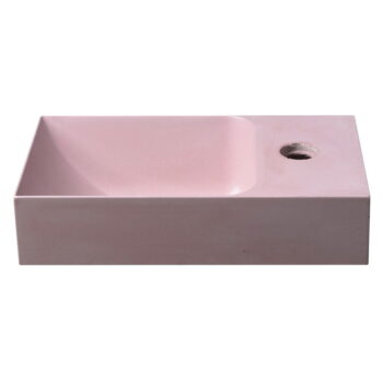 Ružové betónové umývadlo 31x17 cm Piccolino – Sapho - Image 3