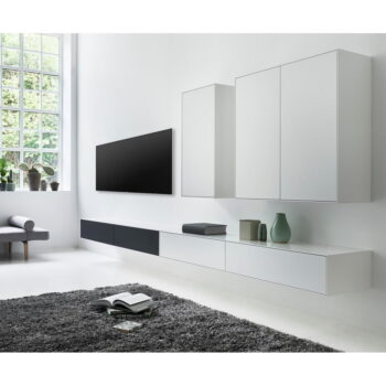 Čierno-biela zostava TV stolíka a 2 komôd Edge by Hammel - Hammel Furniture – Obrázok 4