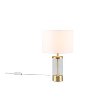 Stolová lampa v zlatej farbe s textilným tienidlom (výška 33,5 cm) Grazia – Trio – Obrázok 2