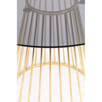 Okrúhly jedálenský stôl so sklenenou doskou ø 104 cm Floris – White Label - Image 8