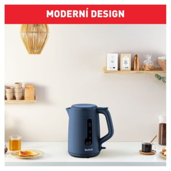Tmavomodrá plastová rýchlovarná kanvica 1,7 l KO2M0410 – Tefal - Image 2