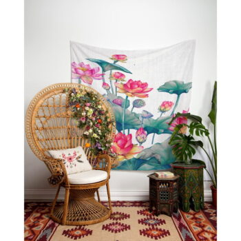 Tapiséria 140x140 cm Pink Flowers – Really Nice Things - Image 2