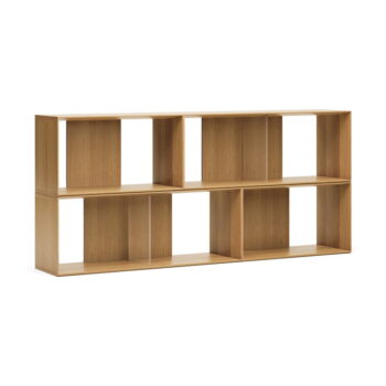 Modulárny policový systém v dekore duba v prírodnej farbe 4 ks 168x76 cm Litto – Kave Home - Image 2
