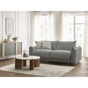 Sivá rozkladacia pohovka 214 cm Ernest – Bobochic Paris - Image 11