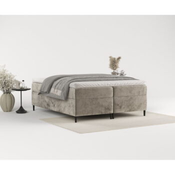 Svetlohnedá boxspring posteľ s úložným priestorom 140x200 cm Araya – Maison de Rêve - Image 9