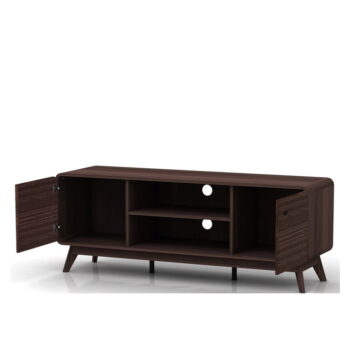 Hnedý TV stolík v dekore orecha 140x53 cm Caitlin – Støraa - Image 3
