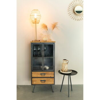 Stolová lampa v zlatej farbe White Label Lena – Obrázok 6