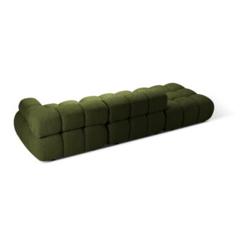 Zelená pohovka z textílie buklé 288 cm Bellis – Micadoni - Image 4