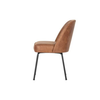 Koňakovohnedé kožené jedálenské stoličky v súprave 2 ks Vogue – BePureHome - Image 3