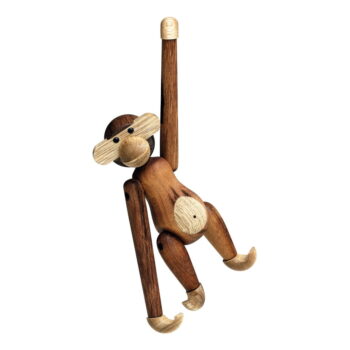 Soška z masívneho dreva Kay Bojesen Denmark Monkey Teak - Image 4