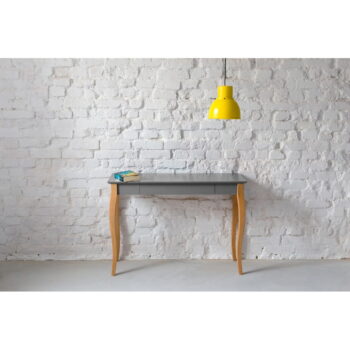 Tmavosivý písací stôl Ragaba Lillo, dĺžka 105 cm - Image 2