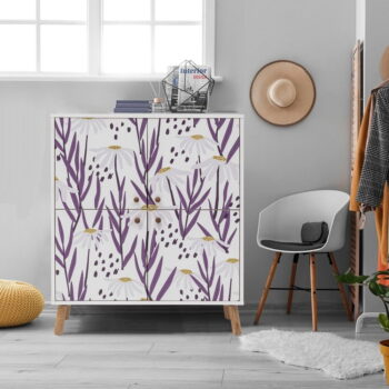 Biela skrinka 95x111 cm Multilux – Kalune Design - Image 6