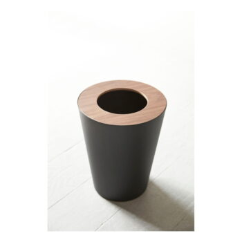 Čierny odpadkový kôš YAMAZAKI Rin Round - Image 3