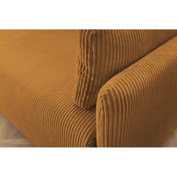 Menčestrová rozkladacia pohovka v horčicovej farbe 211 cm Marcel – Bobochic Paris - Image 4