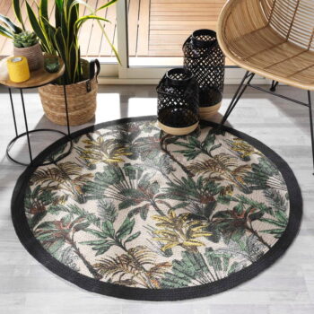 Prateľný okrúhly koberec ø 120 cm Balinesia – douceur d'intérieur - Image 2