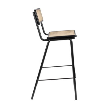 Čierne ratanové barové stoličky v súprave 2 ks 106 cm Jort - Zuiver - Image 6