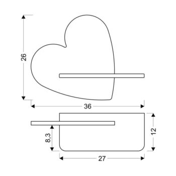 Modré detské svietidlo Heart - Candellux Lighting – Obrázok 3