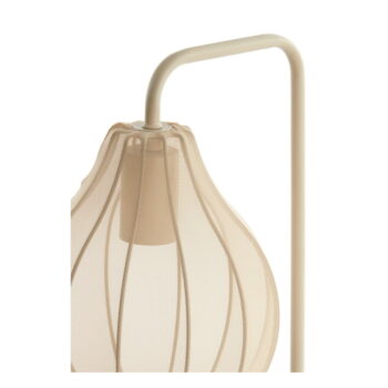 Béžová stolová lampa s textilným tienidlom (výška 60,5 cm) Elati – Light & Living - Image 6