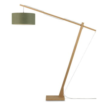Stojacia lampa s tmavozeleným tienidlom a konštrukciou z bambusu Good&Mojo Montblanc - Image 4