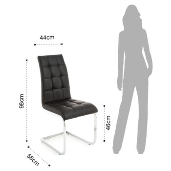 Čierne jedálenské stoličky v súprave 2 ks Cozy – Tomasucci - Image 6