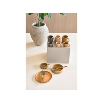 Súprava 2 oranžových porcelánových hrnčekov Villa Collection Fjord, 100 ml - Image 2