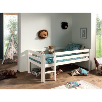 Biela detská vyvýšená posteľ Vipack Pino, 90 x 200 cm - Image 5
