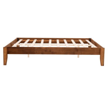 Dvojlôžková posteľ zo smrekového dreva s roštom v tmavohnedo-prírodnej farbe 180x200 cm Galaksi – Kalune Design – Obrázok 4