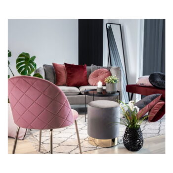 Sivý puf House Nordic Gamby, ø 34 cm - Image 3