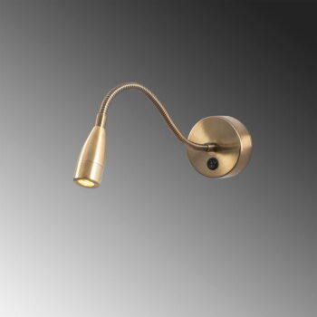 LED nástenné svietidlo v zlatej farbe Reading – Opviq lights - Image 4