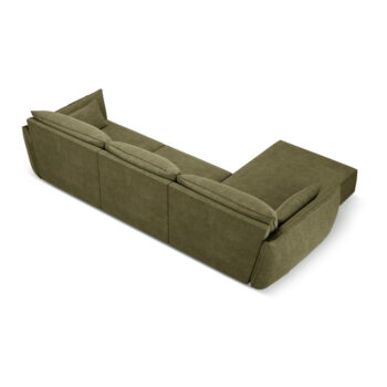 Zelená rohová pohovka (ľavý roh) Vanda - Mazzini Sofas - Image 3