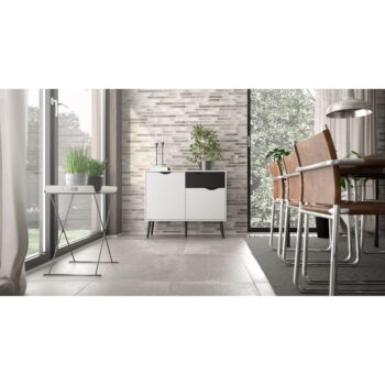 Čierno-biela komoda Tvilum Oslo, 99 x 82 cm - Image 9