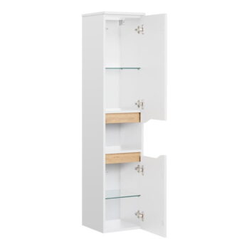 Biela vysoká závesná kúpeľňová skrinka 30x141 cm Set 857 – Pelipal - Image 2