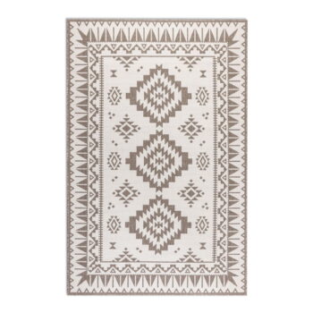 Krémovo-hnedý vonkajší koberec 80x150 cm Gemini – Elle Decoration