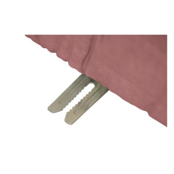 Svetloružová zamatová variabilná rohová pohovka Bag – WOOOD - Image 5