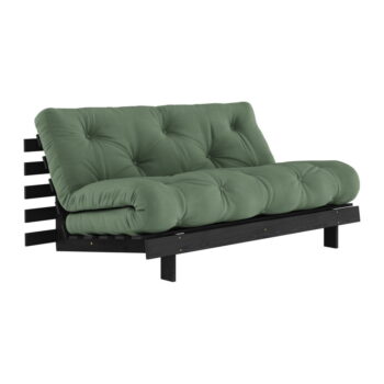 Zelená rozkladacia pohovka 160 cm Roots Black Night – Karup Design - Image 2