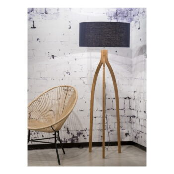 Stojacia lampa s modrým tienidlom a konštrukciou z bambusu Good&Mojo Annapurna - Image 4