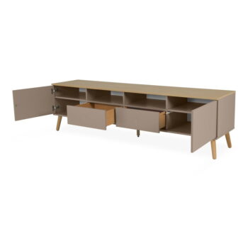 Hnedý TV stolík Tenzo Dot, 192 x 54 cm – Obrázok 5