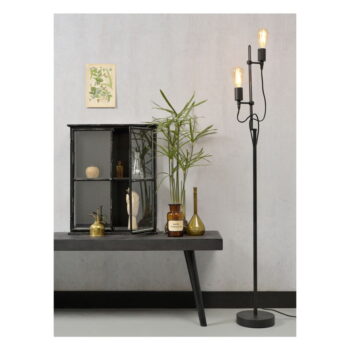 Čierna stojacia lampa s kovovým tienidlom (výška 152 cm) Seattle – it's about RoMi - Image 3