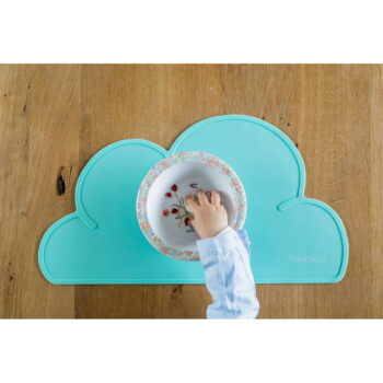 Tyrkysové silikónové prestieranie Kindsgut Cloud, 49 x 27 cm - Image 4