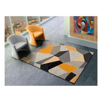 Oranžovo-sivý koberec Universal Gladys Sarr, 80 × 150 cm - Image 2