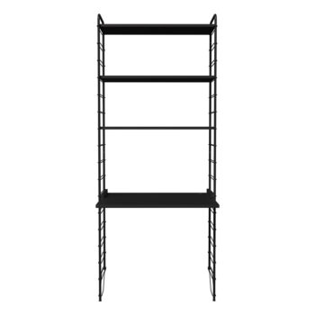 Čierny modulárny policový systém 82x204 cm Dakota – Tenzo - Image 5