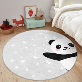 Svetlosivý detský koberec ø 120 cm Comfort – Mila Home - Image 6