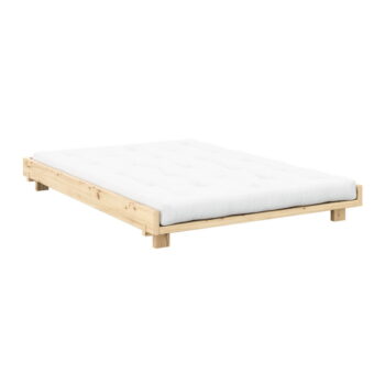 Dvojlôžková posteľ z borovicového dreva s roštom v prírodnej farbe 160x200 cm Social Bed – Karup Design - Image 3