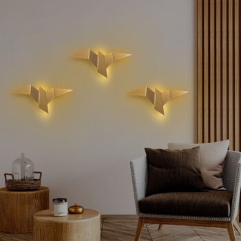 LED nástenné svietidlo v zlatej farbe Pacali – Opviq lights - Image 6