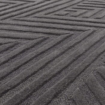 Antracitovosivý vlnený koberec 120x170 cm Hague – Asiatic Carpets – Obrázok 3